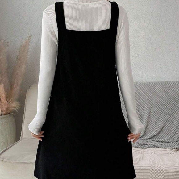 SHEIN Black Button-Down Maternity Dress - Picture 3 of 4